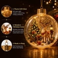 thumbnail image 2 of Clearance Glowing Christmas Story Ornament Christmas Tree Moose Decoration Hanging Ball Mini Holiday Decor for Tree Window Mantel Shelf Festive Keepsake Gift, 2 of 6