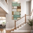 thumbnail image 4 of Canvas Wall Art, Sage Green Vintage Framed Canvas Prints for Living Room Hallway, Brown Retro Farmhouse Elegant Pastoral Gallery Wrapped Wall Decor for Home Office, Gifts, 30"x60" Ship Next Day, 4 of 9
