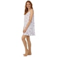 thumbnail image 2 of Aria Women's 100% Cotton Sleeveless V-Neck 35" Chemise Nightgown, Sizes XS-5X, 2 of 4