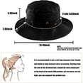 thumbnail image 4 of 2pcs Sun Protection Fishing Hats for Men Women Waterproof Breathable Wide Brim Bucket Hat for Outdoor Camping Hiking, 4 of 7
