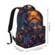 thumbnail image 2 of Fotbe Dreamy Jester Under Stars Mochila Casual con Estampado para Escuela, Viajes y Actividades al Aire Libre - Duradera, Ligera y Cómoda, 2 of 5