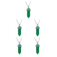 thumbnail image 2 of maskred Hexagon Column Charm Findings Handmade Holiday Hanging Pendants Crystal Necklace Earring Keychains Decorations Green 5Set, 2 of 6