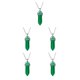 thumbnail image 2 of Sonducket Hexágono Columna Encanto Mujeres Colgantes Colgantes Amuletos de cristal puntiagudos para DIY Cadena Llaveros Decoraciones Verde Type2 NO2 Sonducket CBP468237, 2 of 6