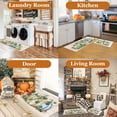 thumbnail image 5 of Pumpkin Anti Fatigue Kitchen Rugs Sets 2 Piece Seasonal Fall Holiday Party Vintage Farmhouse Kitchen Rug Runner Set Non Slip Cushioned Comfort Standing Desk Mat for Home Office Green, 5 of 6
