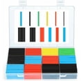 thumbnail image 2 of Tubo termorretráctil Dinheiro, 560 piezas Tubo termocontraíble con relación 2:1, Kit de tubo de cable termocontraíble con aislamiento eléctrico con caja (5 colores/12 tamaños), 2 of 6