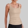 thumbnail image 2 of Womens Tankini Tops Sporty Adjustable Wide Straps Bathing Suit Top Minimalist Push Up Swim Tops No Bottom, 2 of 7