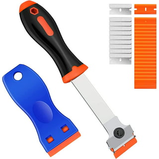 Ram-pro 110 W Sticker and Adhesive Remover - Long Handle Floor Wall Scraper Tool Hot Blade Decal Remover Razor Blade Scraper Pinstripe Remover Hot