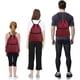 thumbnail image 3 of Bolsa con cordón para mujer y hombre, bolsa deportiva impermeable, mochila con cordón, bolsa deportiva para gimnasio, mochila grande resistente al agua, bolsillo exterior con cremallera, 3 of 7