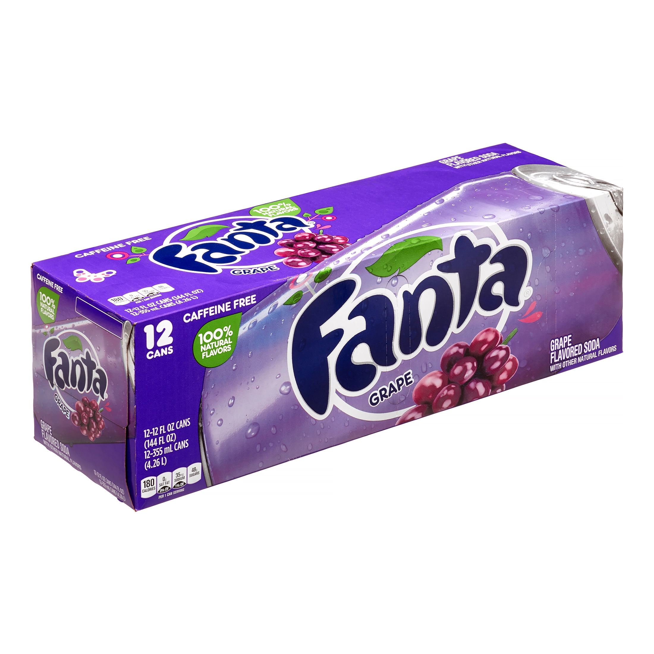 Fanta Grape Flavored Soda, 12 Fl. Oz., 12 Count