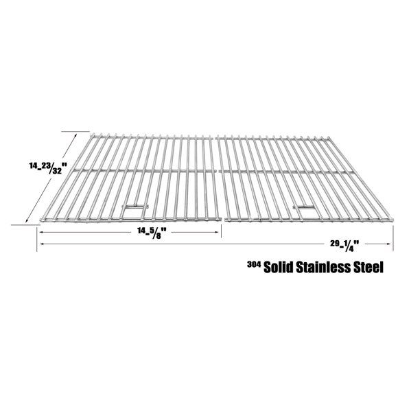 Replacement Stainless Cooking Grid For Char Broil 4639215, Thermos 4619041, 4669278, 4669282, 4759378, 4859555, 4859556, 4859575, 4859640, 4959610, GG9042, GG9176 Gas Models, Set of 2