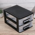 thumbnail image 6 of Set of Storage Bins Dustproof Storage Case Office 17× ×20cm Black, 6 of 8