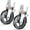 8“x1-3/8" Round Stem 2pack, variant on Scaffolding Caster Wheels 8 inch Dual Locking Casters Set of 2, Round Stem Swivel Castor, 1300 LBS Total Load Capacity, Industrial Heavy Duty Replacement Castors