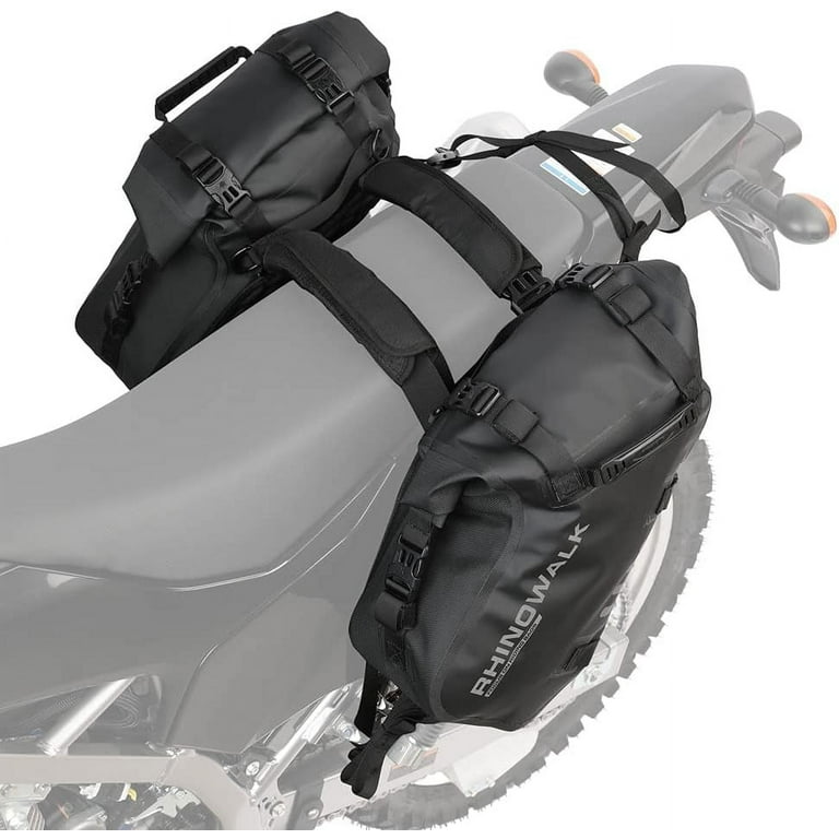 Rhinowalk Motorcycle Bag 28L Pannier Bag Saddle Bags Side Storage Bag  Waterproof