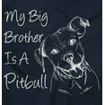 thumbnail image 2 of My Big Brother is a Pitbull Dog Lover Toddler Boy Girl T Shirt Infant Toddler Brisco Brands 18M, 2 of 6