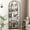 Black, variant on TEQIN 5 Tier Bookcase,Modern Arched Display Racks,70.87" Tall Standing Bookshelves,Storage Racks with Metal Frame Modern Storage Shelf for Home Office,Living Room,Bedroom, Bathroom