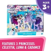 My Little Pony Princess Celestia, Luna, and Cadance 3 Pack - 3-Inch Glitter Unicorn Toys With Wings from the Movie