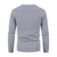 thumbnail image 4 of Zimjoy Men's Cardigan Sweaters Casual Button Up V Neck Ribbed Knit Sweater Long Sleeve Open Front Slim Fit Gray Cardigan Lightweight Fall Clothes with Pocket, Gray 3XL, 4 of 6