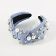 thumbnail image 4 of beishanbush Clearance Sales Heardband Fashion Headbands for Women Girls Headbands Vintage Headband Wide Top Knot Pearls Hair Hoops for Casual Wedding B, 4 of 4