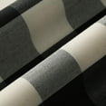 thumbnail image 5 of Buffalo Check Black and White Gingham Plaid Valances for Windows of Kitchen Leaves Printed Linen Textured 18 Inch Long Rod Pocket Valance for Small Windows, One Panel, 5 of 6