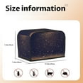 thumbnail image 5 of Uemuo Gold Black Glitter Print Toaster Cover 2 Slice, Small Kitchen Appliance Covers, Toaster Oven Cover with Loop, Bread Machine Cover Dust Cover Protection, 5 of 7