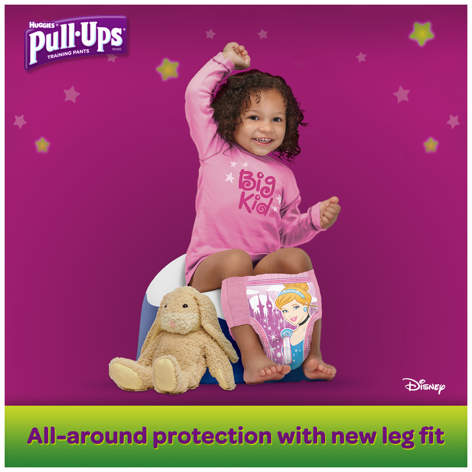 Pull-Ups Girls' Night-Time Training Pants, Size 2T-3T, 50 Count - image 3 of 7