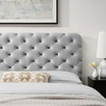 thumbnail image 7 of Modway Lizzy Tufted King/California King Performance Velvet Headboard in Light Gray, 7 of 7