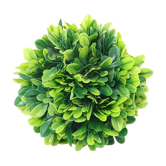 Cinvoph Artificial Plant Topiary Ball Green Balls Leaves UV Protection Faux Plants Outside Decor for Porch Garden Backyard