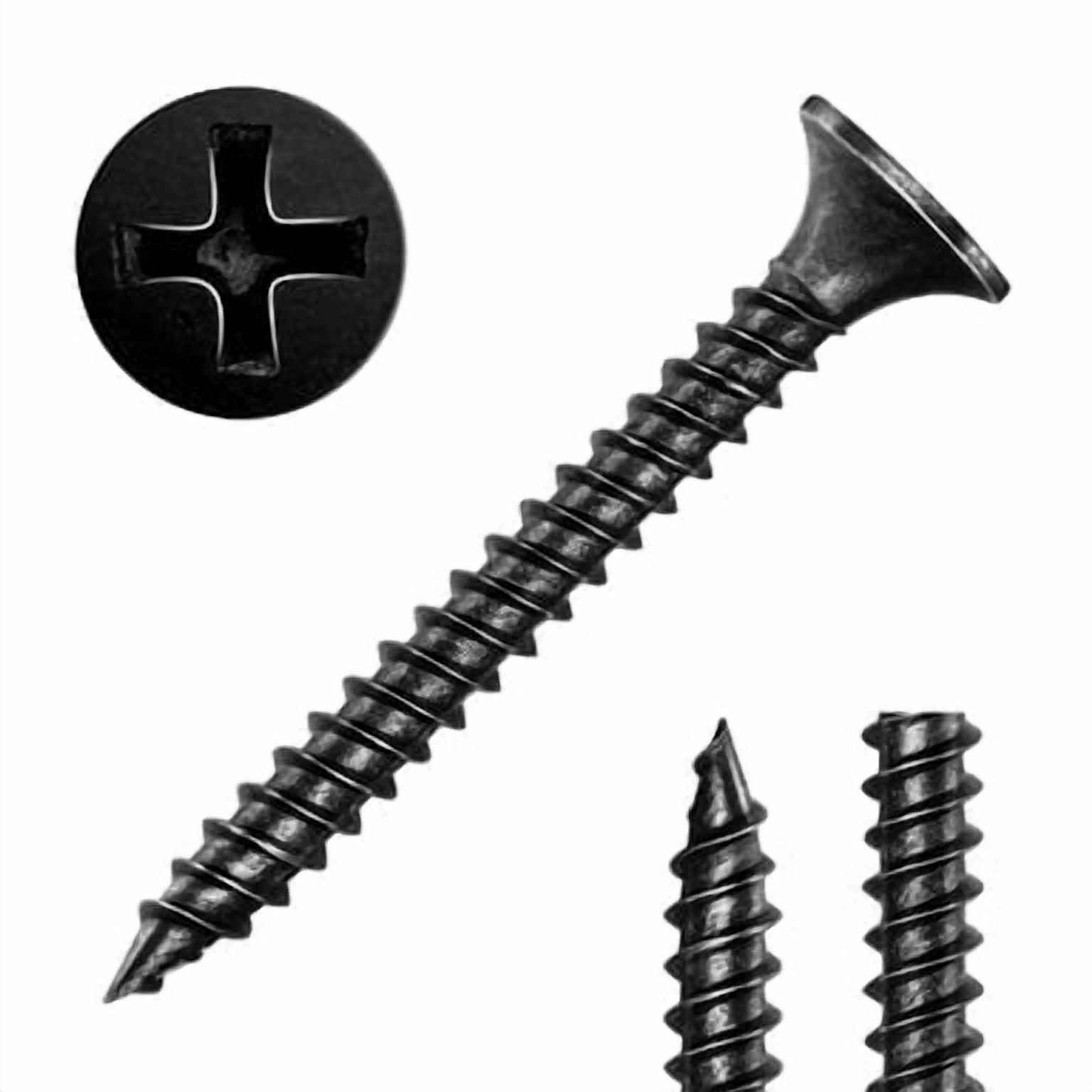 MEITE Drywall Screws, #6 x 1-1/4" Coarse Thread Wood Screws for Drywall, Wood and Furniture (40 LBS)
