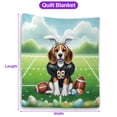 thumbnail image 5 of Happy Easter Hello Spring Beagle Playing Football Quilt Blanket Beagles Dog Lover Gifts Idea Cozy Comforter Throw Blanket - 13003, 5 of 5