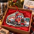 Wooden Ornament Custom Name Semi Truck Christmas Tree Hanging for ...
