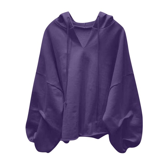 HKEJIAOI Mignons Hauts à Manches Longues pour Femmes Col Rond Maillot de Bain Hauts pour Femmes Automne et Hiver 2024 Chemise Violette