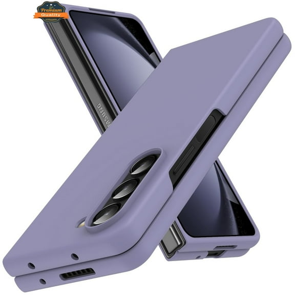 For Samsung Galaxy Z Fold 7 Hybrid Slim Premium Matte Finish TPU Rubber Anti-Slip Grip Full Protection Shockproof Phone Case Cover by Xpression, Purple