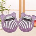 thumbnail image 5 of Mini piano de pulgar acrílico Kalimba compacto de 8 teclas, regalo exquisito para niños principiantes Likrtyny Para estrenar, 5 of 5