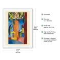 thumbnail image 2 of Turkish Cafe (Türkisches Café) - From an Original Color Painting by August Macke c.1914 - Japanese Unryu Rice Paper Art Print (Unframed) 12 x 16 in, 2 of 4