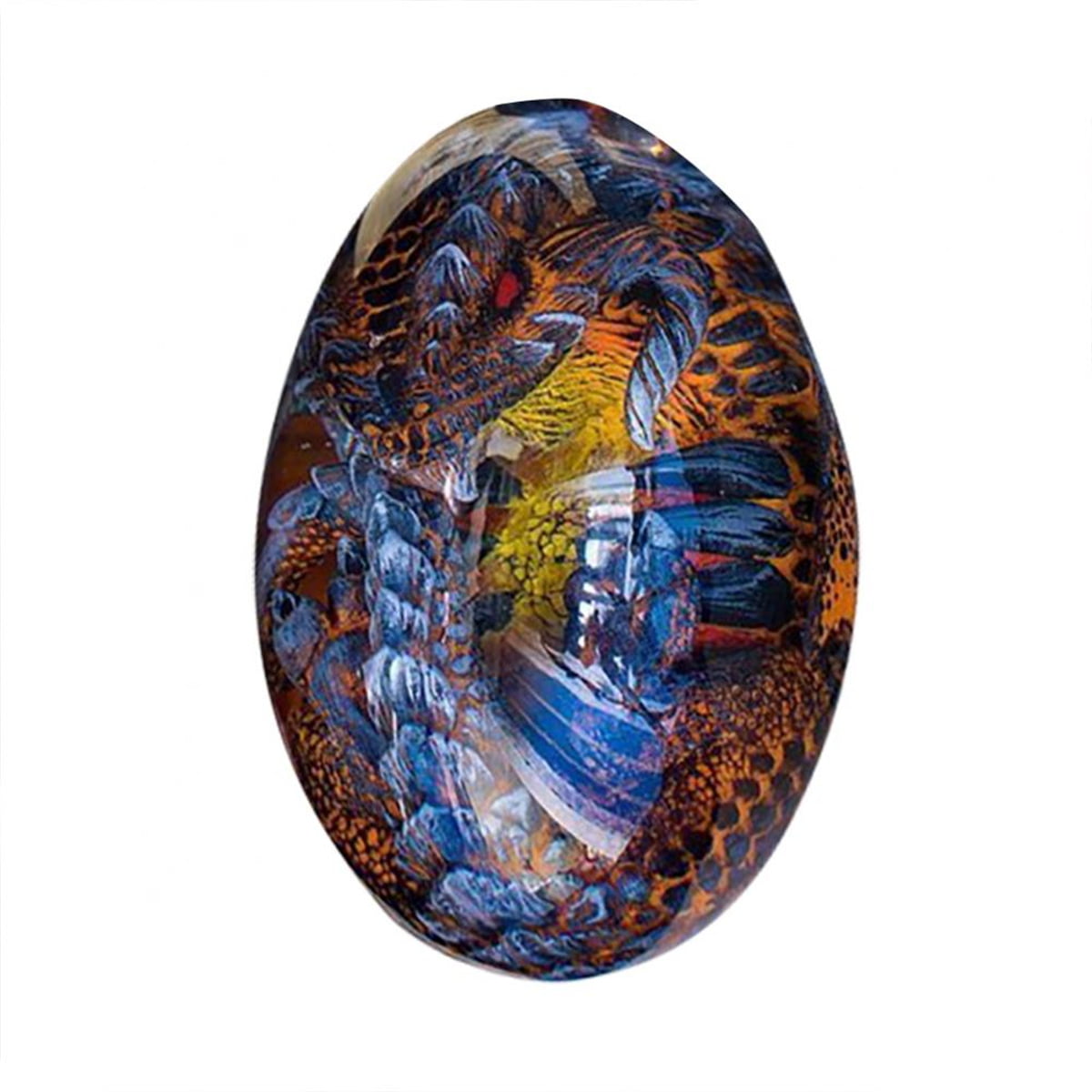 Lava Dragon Egg Crystal Lava Dinosaur Egg Resin Sculpture Home Decoration Gifts 
