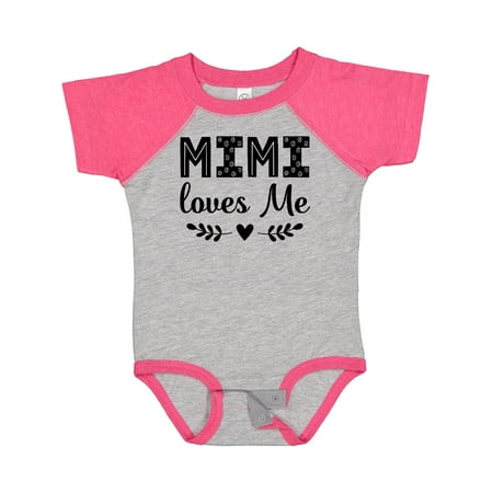 

Inktastic Mimi Loves Me Baby Clothes Girl Gift Baby Girl Bodysuit