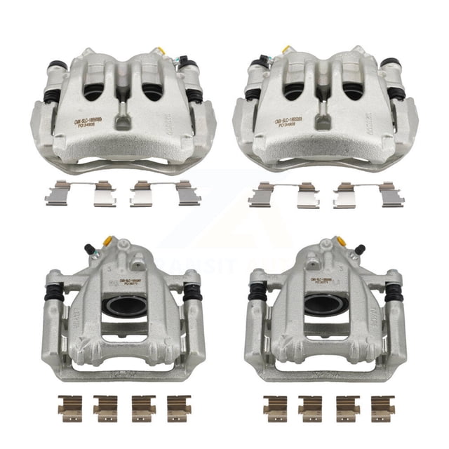 CMX Front Rear Disc Brake Caliper Assembly Left Right Side (Driver Passenger) Kit for Car Sprinter 3500 Mercedes-Benz Dodge Freightliner 3500XD with Single Wheels KBC-100863