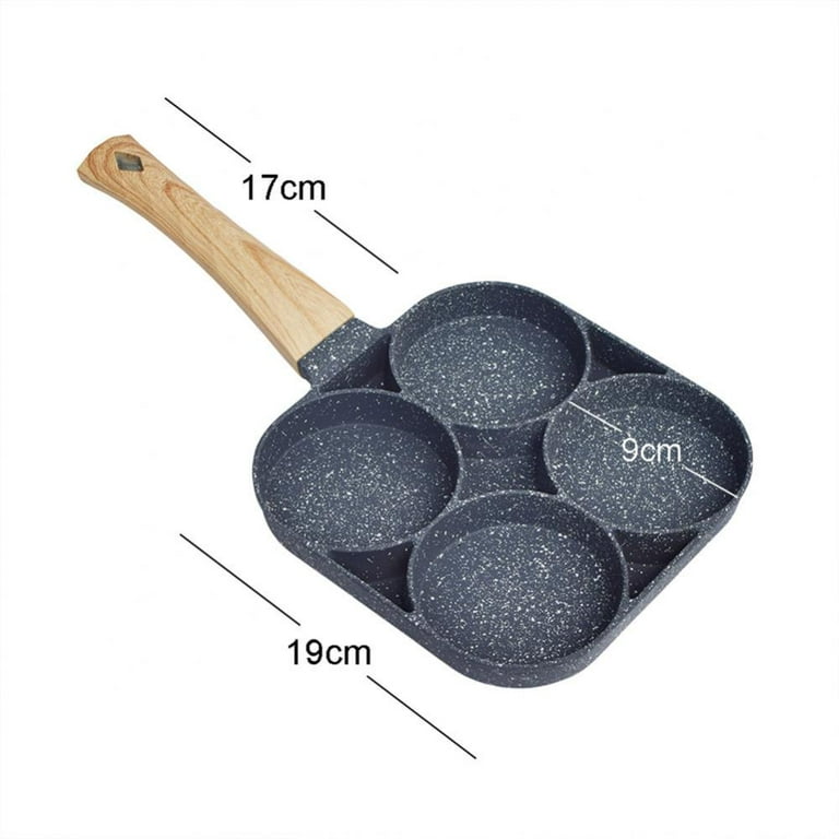 egg frying pan 3 sections cup