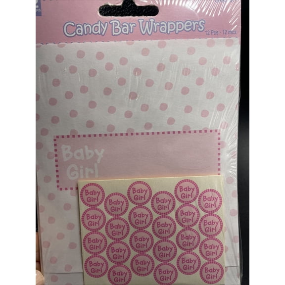 Baby Shower 'Baby Girl' Candy Bar Wrapper Kit (1ct)