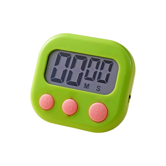 Digital Kitchen Timer for Homework Classroom Games Exercise with Large LCD Screen Loud Alarm Back Stand and Seconds Count Up Countdown