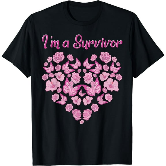 Breast Cancer Survivor Shirts For Women I'm A Survivor Gifts T-Shirt