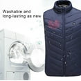 thumbnail image 4 of ZRGHAOYLQ Heated Vest for Men and Women USB Charging Vest Heating Outdoor Electric Heated Jacket Coat with 9 Heating Zones Trendy Love Heart Print Thermal Heated Coat with 3 Heating Levels, 4 of 5