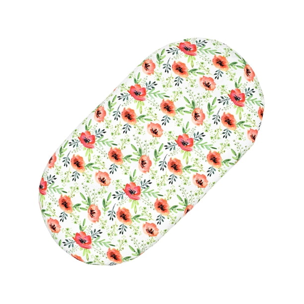 Sábanas De Moisés Para Bebé, Sábana De Cesta Floral, Colchón De Cuna Suave, Cubierta De Cambiador Colorido Elástico, Sábana De Cuna Para Niños Recién Nacidos Cateissary BA000638-01