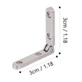 thumbnail image 2 of 10pcs 90 Degree Hinges Wooden Box Gift Wine Jewelry Box Chest Case Hinge, 2 of 9
