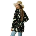 thumbnail image 3 of SCRAWLGOD Dragonfly Fall Cardigan Sweaters for Women Lightweight Jacket with Pockets Size L Long Sleeve Sweatshirt Cardigan Women Open Front Soft Ladies Cardigan for Clubs, 3 of 7