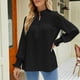 thumbnail image 1 of Blusa de Mujer de Manga Larga Cuello Alto con Cordones ANGGREK Negro L, 1 of 6