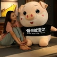 thumbnail image 4 of Cerdito de gran tamaño de alta calidad para niños y niñas, juguete de peluche de cerdo, muñeco de peluche de Animal de dibujos animados suave, sofá, cama, almohada, cojín, regalo de cumpleaños, 4 of 5