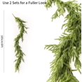 thumbnail image 4 of Huchen 9FT Artificial Norfolk Pine Garlands, Real Touch Winter Pine Garland, Green Artificial Greenery Garland for Table, Mantle, Wall, Indoor, Outdoor Christmas Decorations (Dark Green), 4 of 18