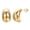 16mm-1Pairs, variant on Chunky Huggie Earrings for Women Pack Waterdrop Stud Earring Set 925 Sterling Silver Yellow Gold Plated