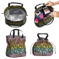 thumbnail image 2 of Boho Bohemia Pioneer Flower Drawstring Lunch Bag Women - Drawstring Lunch Bag Insulated for Work Office - Stain-Resistant Large Lunchbags for Women with Multi-Pockets, 2 of 6